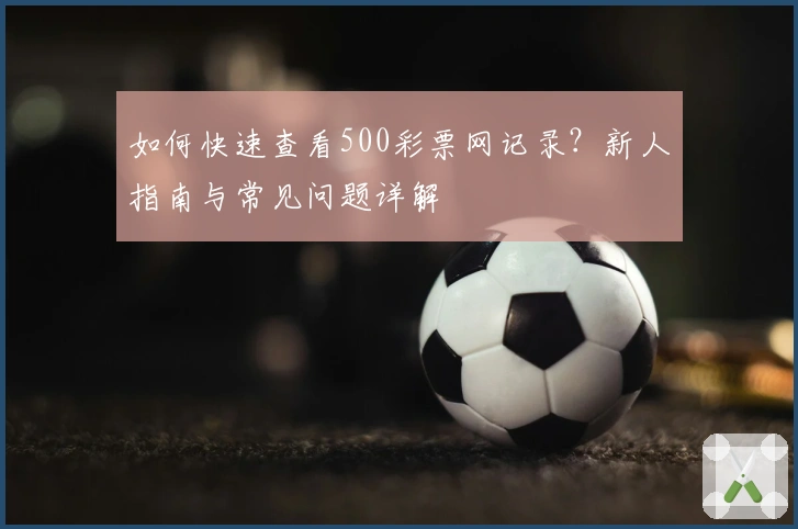 如何快速查看500彩票网记录？新人指南与常见问题详解